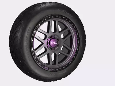 MESA KMC OFF-ROAD WHEEL Low-poly 3D model