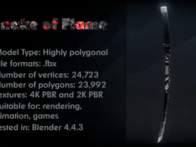 Snake Of Flame 3D model