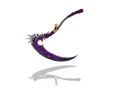 Sacrifice Scythe Low-poly 3D model