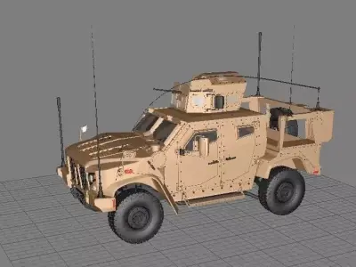 Cqrop military vehicle Low-poly 3D model