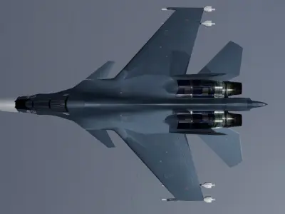 SUkhoi -30 mk Low-poly 3D model