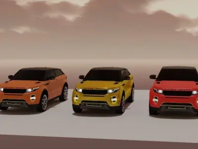 Range Rover 3 in 1 pack 3D model