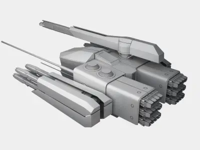 Medium attack drone 3D model