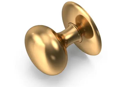 Door Knob Golden V05 3D model