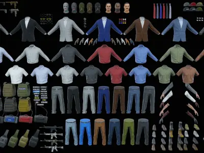 Special Agent Low-poly 3D model