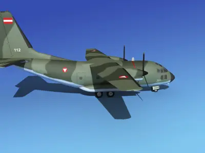 Alenia C-27A Spartan Austria 3D model