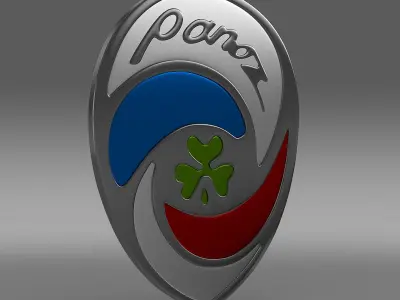 Panoz logo 3D model