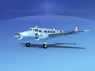 Lockheed C-37 US Army Air Corps 3D model