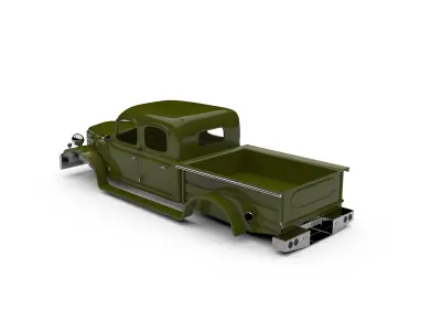 1949 Dodge Power Wagon 4-Door 3D print model