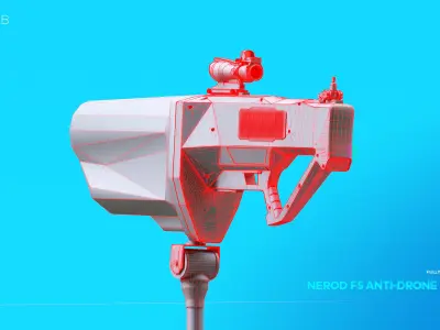 NEROD F5 Anti-Drone System 3D model