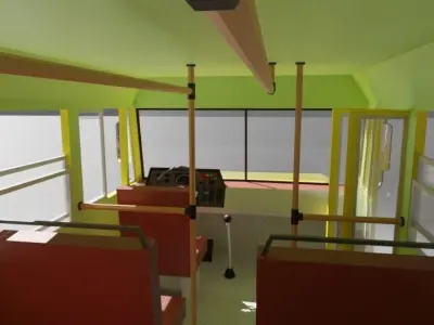 Old bus 3D model buy