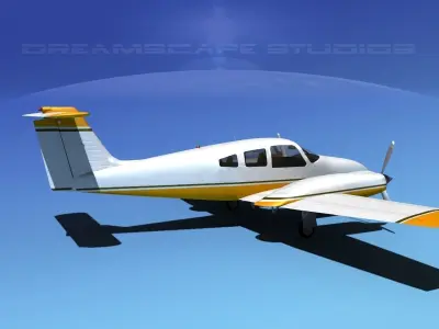 Piper PA-44-180 Seminole V09 3D model