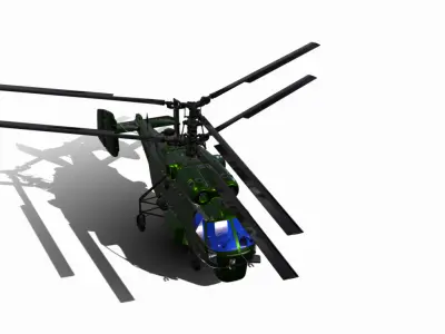 Kamov Ka 27 Low-poly 3D model