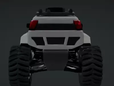 Futuristic Off-Road Monster Truck 3D Model 3D model
