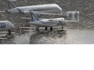 ALITALIA MD82 ATR42 AND DC9-32 3D model