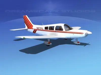 Piper PA-28 V20 3D model