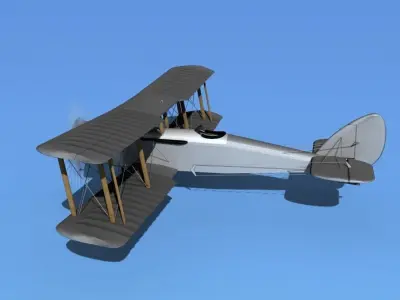 Airco DH-4 Air Mail Unmarked 3D model