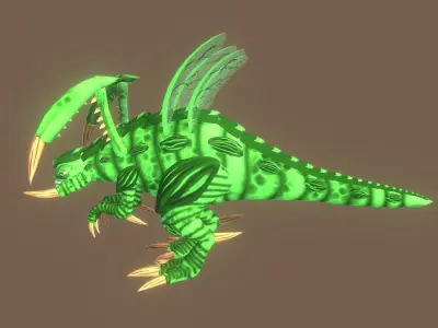 zergling starcraft Low-poly 3D model