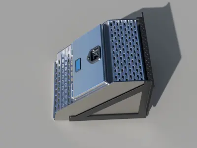 Truck step toolbox 3D model