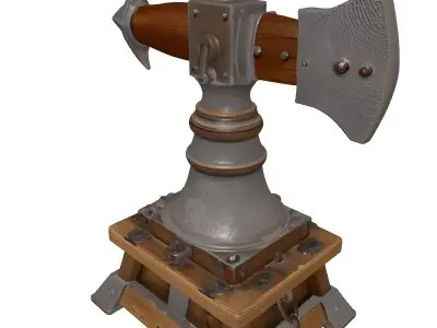 Medieval Siege Ballista Weapon 3D model