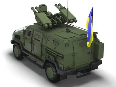 Kozak 2M1 Starstreak 2022 3D model