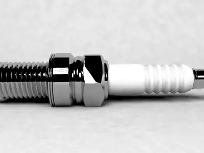 Spark plug Low-poly 3D model