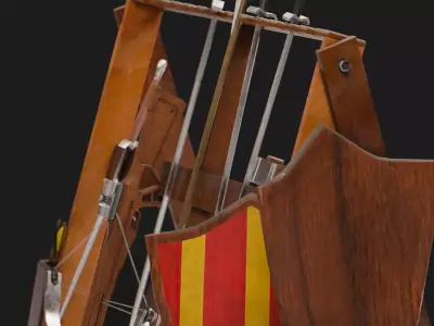 Medieval Weapons Rack 3D model