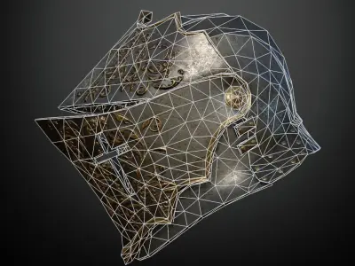 HELMET4 Game Ready Low-poly 3D model
