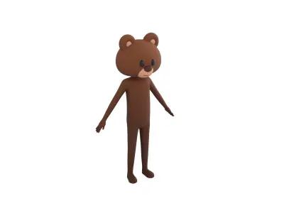 Character126 Rigged Bear 3D model