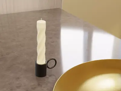 Twister Candle Free 3D model