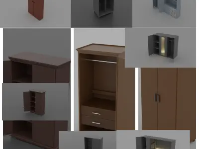 Mega Furniture Pack 3D model