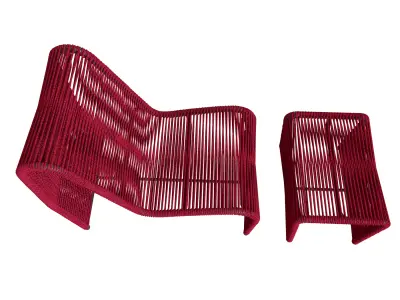 Model 3D Rope Lounge Chair Free 3D model