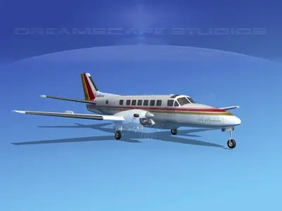 Beechcraft B99 Air Aleutian 3D model