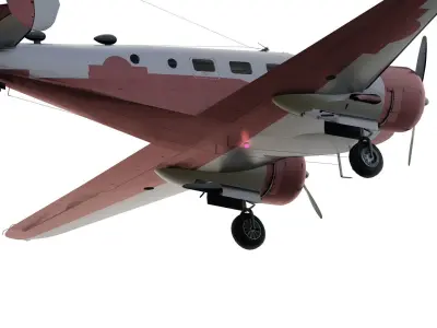 Piston engined aircraft 3D model
