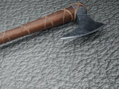 Axe 3d  Low-poly 3D model