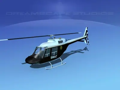 Bell 206 JetRanger SWAT 3D model