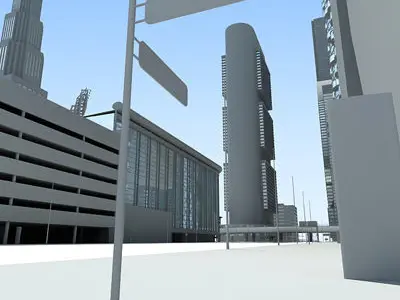 Main Street 3D model