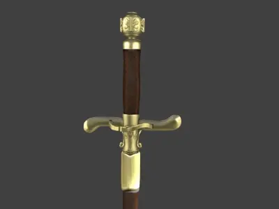 NEEDLE SWORD ARYA STARK 3D model