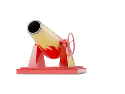 Circus cannon 3D model