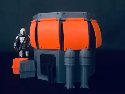The Mandalorian - Mechanic Booth Diorama 3D print model