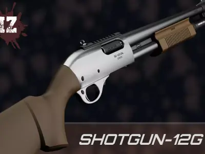 Weapon NZ SHOTGUN-12G Low-poly 3D model