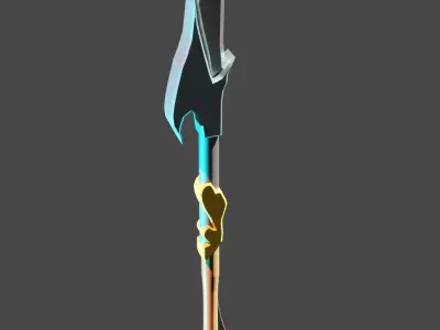 3 swords Low-poly 3D model