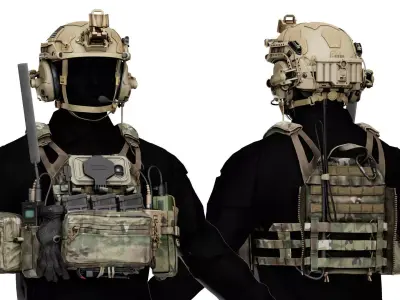 CRYE JPC 2 PLATE CARRIER V2 Low-poly 3D model