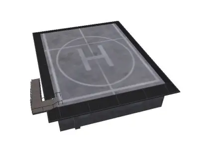 Free Helipad Game Ready Free low-poly 3D model