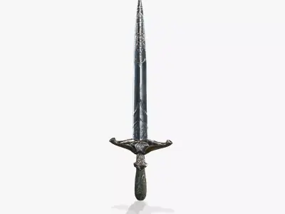 Fantasy Dagger V02 Low-poly 3D model