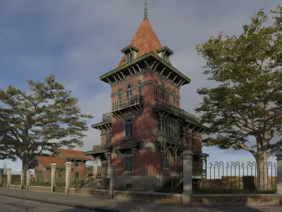 Old Manor 3D model