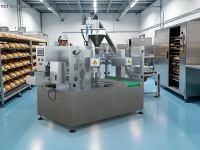 Bulk Product Packaging Machine Operation Worker 3D model