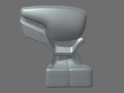 Gear Lever 02 Low-poly 3D model