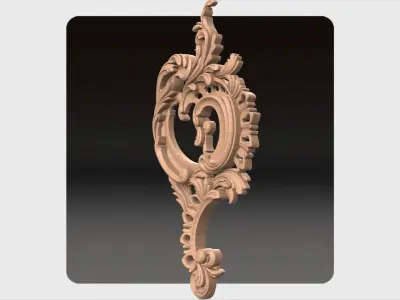 Carved decor for cnc 35 Free 3D model