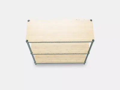 OMAR 1 shelf section 2 Low-poly 3D model